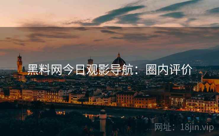 黑料网今日观影导航：圈内评价