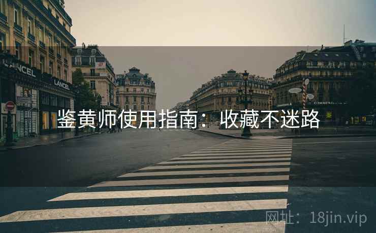 鉴黄师使用指南：收藏不迷路