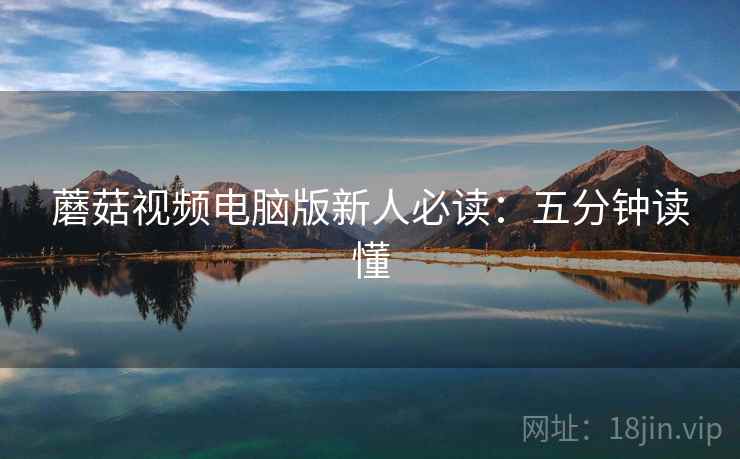 蘑菇视频电脑版新人必读：五分钟读懂